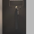 Modern Wardrobe Interior With Full Length Mirror Hanger Hooks And Wooden Storage Drawers