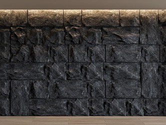 Modern rubble stone background wall rock background wall stone rock wall culture stone 3d model