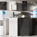Modern Black And White Water Dispensers With Stylish Floor Standing Design