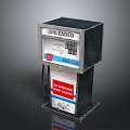 Vintage Unleaded Gas Pump With Price Display Regular Label And No Smoking Sign
