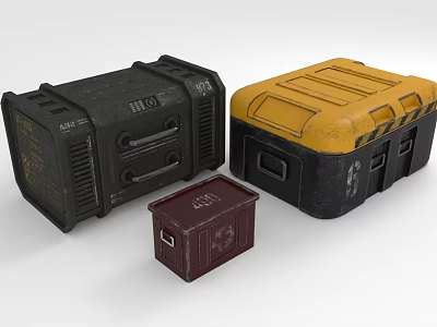Durable Heavy Duty Hardware Tool Storage Cases In Various Sizes And Colors 3d model