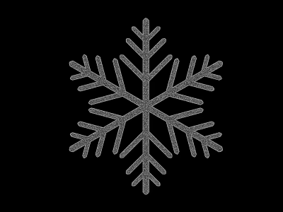 Decorative Snowflake Pattern Design On Black Background With Intricate Details 3d model