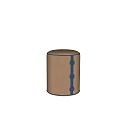 Shoe Changing Stool Round Stool Fabric Stool 3d model
