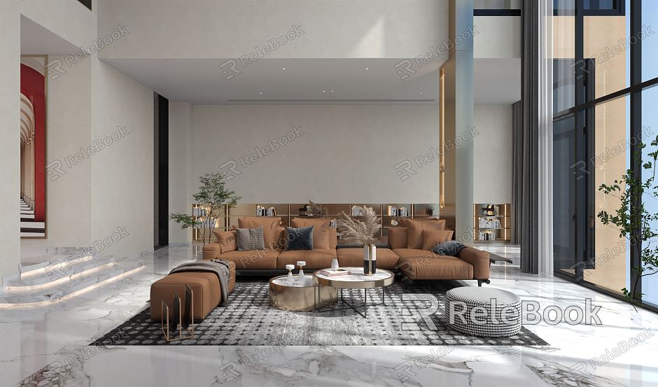 Light Luxury Duplex Living Room model