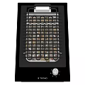 STICHO Electric Kitchen Grill With Adjustable Control And Non Stick Black Surface