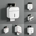 Modern Wall Mounted Bathroom Accessories With Minimalist Design For Toilet Use