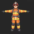Diverse Game and Movie Characters Featuring Firefighter Doctor Construction Worker Police Officer and Student