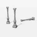 stone pillar 3d model