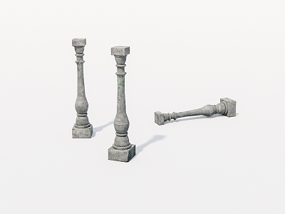 stone pillar 3d model