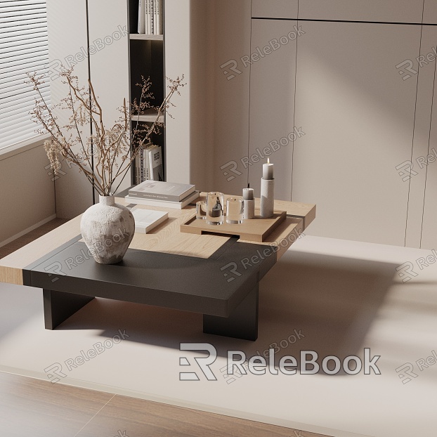 Modern coffee table model