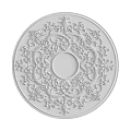 Ornate Circular Ceiling Medallion With Intricate Scroll And Floral Patterns For Elegant Ceiling Lighting 3d model