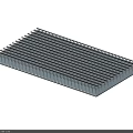 Industrial Factory Building Featuring Large Steel Frame Grid Roof And Arch Shaped Base