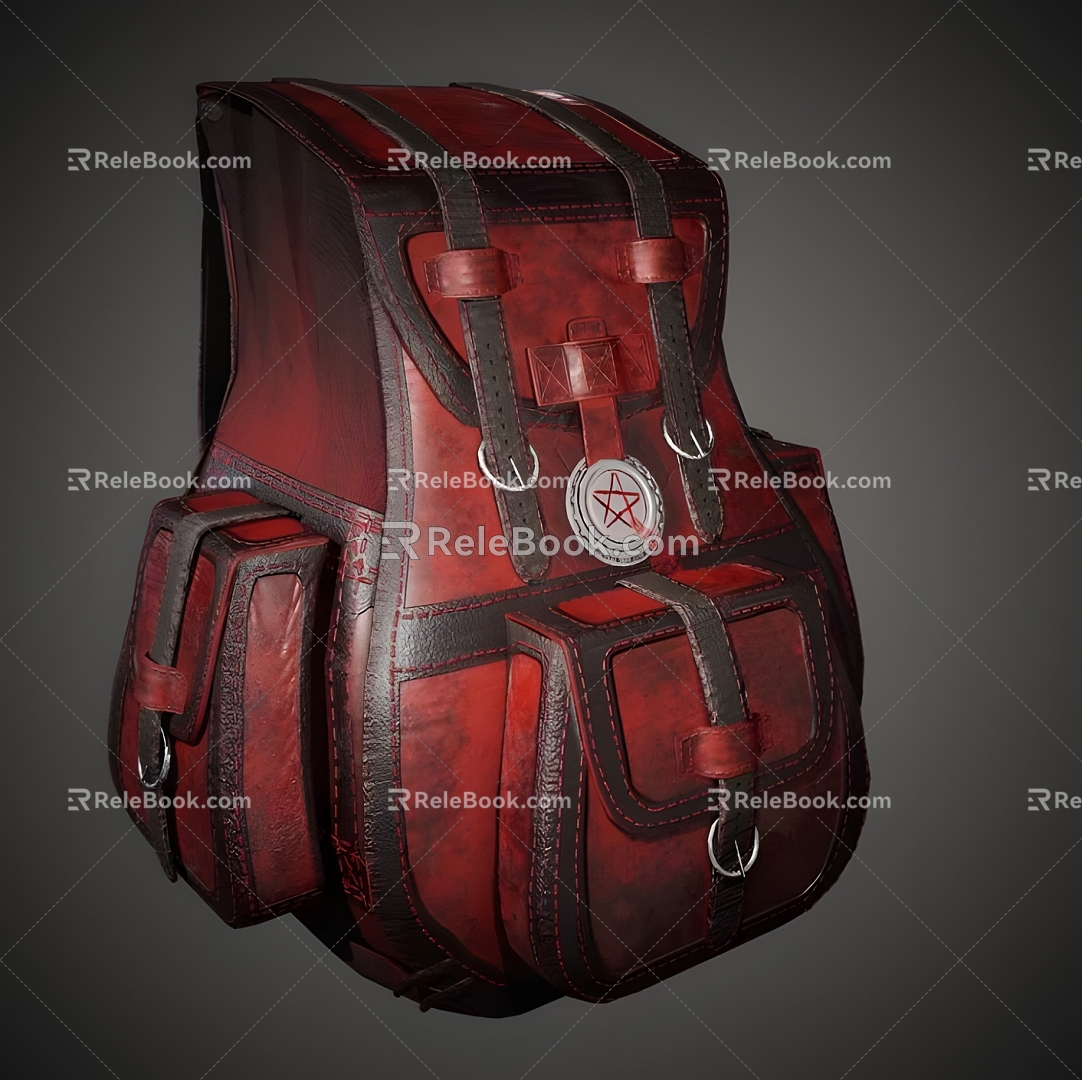 Modern Backpack Modern Bag Backpack School Bag Luggage Bag Old Bag 3d model