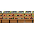 Supermarket Display Shelves With Multi Level Tiers For Fresh Fruits And Vegetables