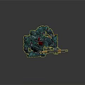 Green Bio Mechanical Mech Warrior Holding Large Gun With Detailed Armor And Sci Fi Design