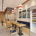Elegant Japanese Restaurant Interior With Sushi Counter And Traditional Decor Elements