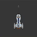 modern spaceship sentry ship sentry ship spacecraft 3d model