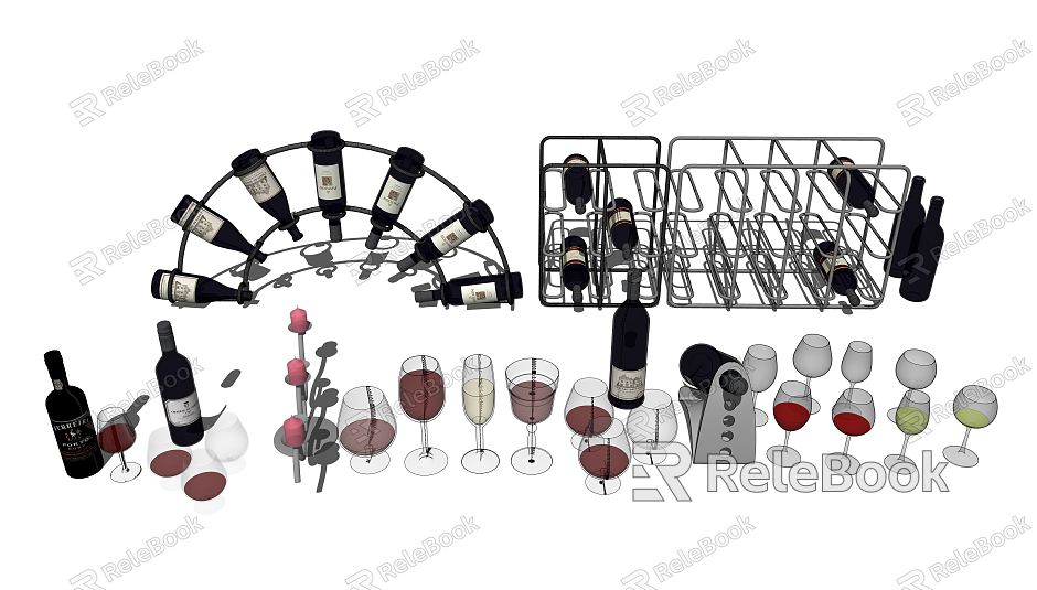 Modern Wine Glass Red Wine Glass model