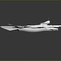 Modern Spaceship Spacecraft 3d model