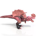 Pink Sailback Dinosaur Model Figure As Detailed Prehistoric Creature Character