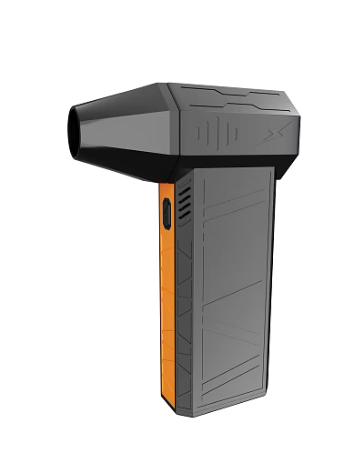 Modern Handheld Device With Orange Accent And Sleek Design 3d model Modern Handheld Device With Orange Accent And Sleek Design 3d model