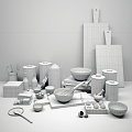 Kitchen Supplies 3d model