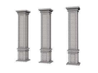 European Roman Column Component EPS 3d model