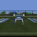 BYD New Energy Vehicle Event Entrance With Green Lawn And Rows Of Cars