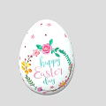 Vibrant Easter Egg Decorative Ornament Set Featuring Floral Striped And Candy Heart Designs