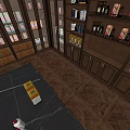 Elegant Wine Cellar Interior With Wooden Racks Central Bar And Displayed Bottles