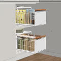 Kitchen Drawer Organizers With Wooden Handles And Organized Food Storage Containers