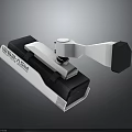 White And Black Laserflash Device Featuring Rotating Arm And Measurement Tool 3d model
