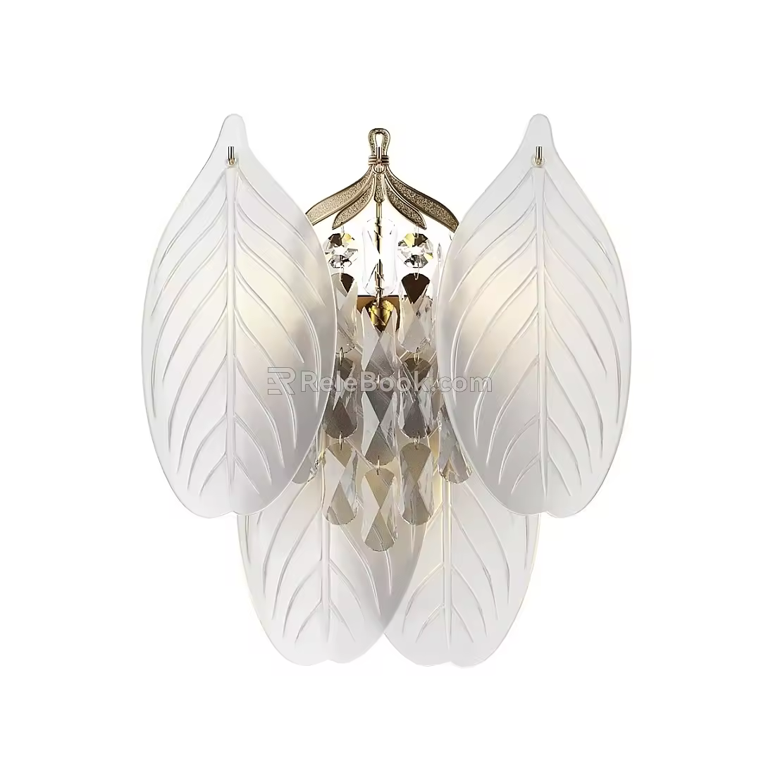 Modern minimalist wall lamp 3d model