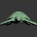 Turtle Cartoon Turtle Snapping Turtle Chickbill Turtle Reptile Cold Blooded Animal Reptile Class 3d model