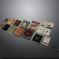 Colorful Household Notebooks And Journals With Various Cover Designs And Decorative Elements