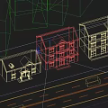 Two Story Detached Villa With White Exterior Dark Roof Multiple Windows Front Driveway And Trees