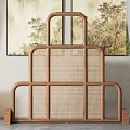 New Chinese Style Screen Partition 3d model