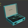 Crosley Portable Blue Turntable Electronic Appliance With Vinyl Record Playing Function