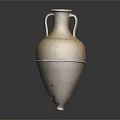 Classic Home Furniture Adorned With Ancient Ceramic Vase Featuring Handles