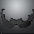 Black Stylish Sunglasses With Unique Frame Design And Dark Lenses For Outdoor Use