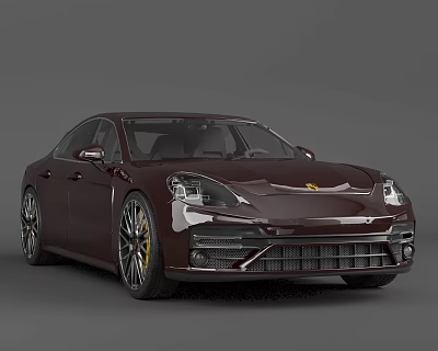 Hyundai Car Porsche Car Sports Car Sedan 3d model