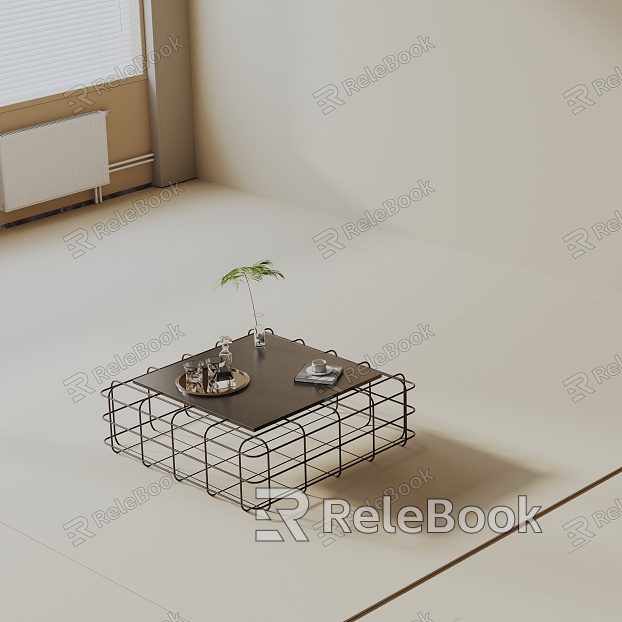 Modern coffee table model