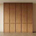 Middle Style Wardrobe Bone Line Wardrobe 3d model