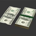 Decorative Ornament Set Featuring Realistic Dollar Bill Design For Home Display Decoration