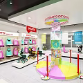 COSATTO Kids Store with Child Seats Strollers and Colorful Play Area in Bright Interior