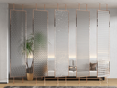 Modern partition screen partition 3d model