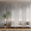 Modern partition screen partition 3d model