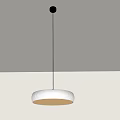 Modern Minimalist Circular Pendant Light With Striped Design And Soft Illumination For Indoor Space