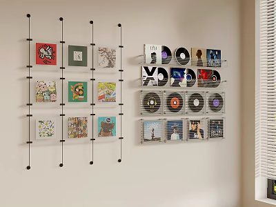 Modern Photo Wall Decorations 3d model