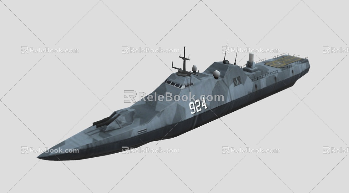 Warship Warship Warship Aircraft Carrier Warship 3d model